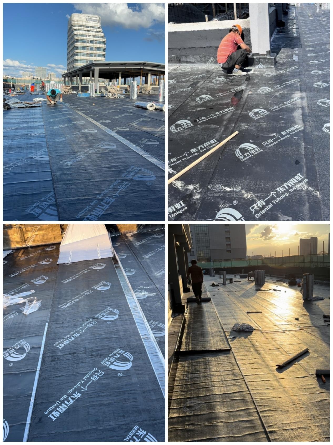 江汉大学校内医院 楼顶防水翻新